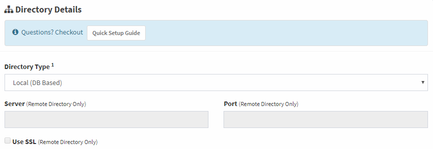 User Directory | DB or LDAP