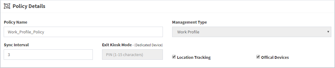Work Profile (BYOD)