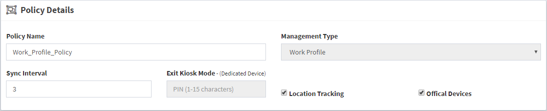 Work Profile - BYOD